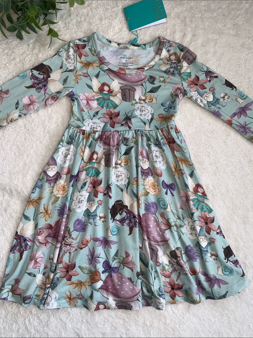 NWT Posh Peanut Faye Twirl Dress 3T Fairies